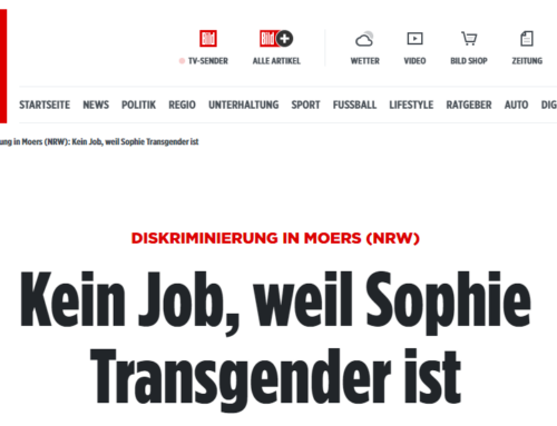 BILD 12.2.22: Kein Job, weil Transgender. Spannender arbeitsrechtlicher Fall mit RA Kempgens im BILD Interview
