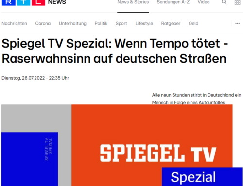 Programm-Tipp, RTL 26.7.22, 22.35 Uhr. Spiegel TV Spezial: Wenn Tempo tötet – Raserwahnsinn auf deutschen Straßen. RA Kempgens im Experteninterview.